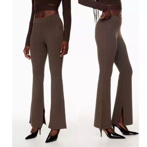 Ten by Babaton Aritzia Paramount Pant High-Waisted Knit Flared Pants